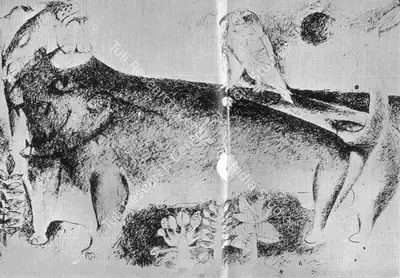 K.M. Adimoolam (Artist), Resting Spot, 1965, Drawing