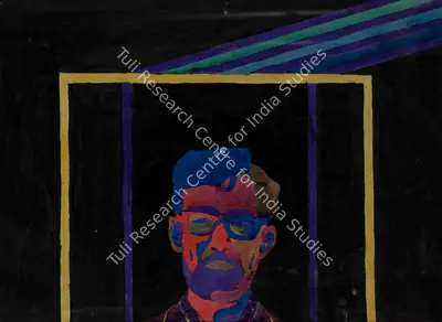 G.M. Sheikh (Artist), Self portrait, Painting