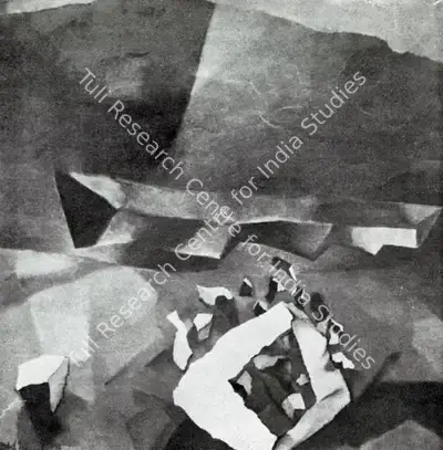K.M. Adimoolam (Artist), Space II, Painting