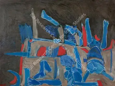 K.G. Subramanyan (Artist), Banaras Ghat, 1965, Painting
