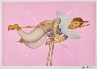 Manjit Bawa (Artist), Untitled (Acrobat), 1996, Graphic Art