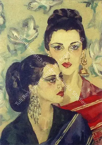 Sabavala, Jehangir (Artist). Portrait of Shirin. Oil on Canvas, 1953 | Pilgrim, Exile, Sorcerer | Painting | FineArts | 00182394