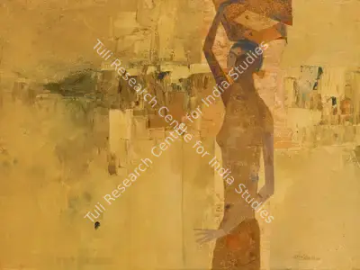 J. Sultan Ali (Artist), Fisher Woman, 1964, Painting