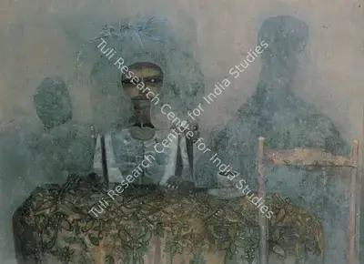 Ganesh Pyne (Artist), The Blue Herb, 1974, Painting