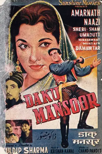 Kuldeep Sharma (Producer), Daku Mansoor, 1961, Song-Synopsis Booklet