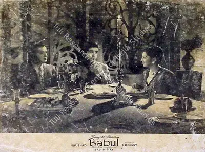 Fali Mistry (Cinematographer), Babul, 1950, Lobby Card