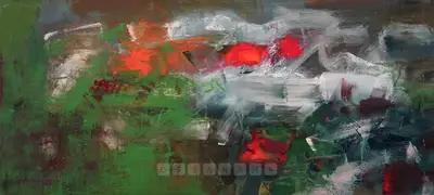 K.M. Adimoolam (Artist), Untitled, 2004, Painting