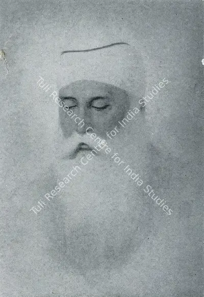 Sobha Singh (Artist), Portrait of a Sage, Painting