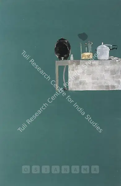 Atul Dodiya (Artist), The Kitchen, 1985, Painting