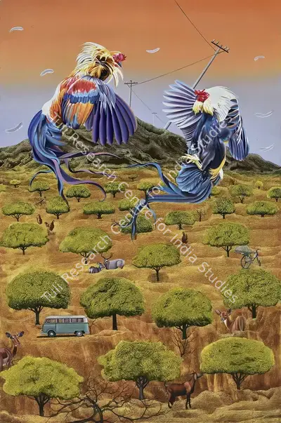 Jagannath Mohapatra (Artist), Territorial Rights, 2022, Painting