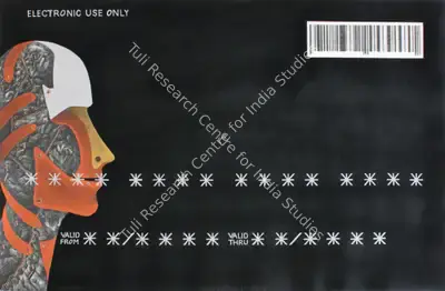 P.N. Chaturvedi (Artist), Anthropomorphic Credit Card (Platinum), 2010, Painting