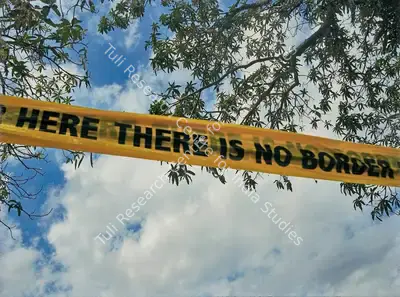 Shilpa Gupta (Artist), There is no Border here, 2006, Print