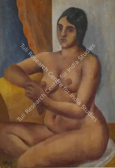 George Keyt (Artist), Portrait of A.M., 1931, Painting