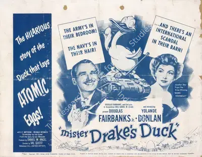 Val Guest (Director), Mr. Drake's Duck, 1951, Handbill