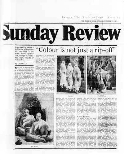Lakshmi Lal (Writer), Colour is not just a rip-off, 1983, Newspaper Clipping