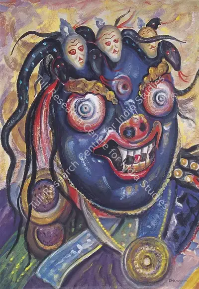 Krishna, Devayani (Artist). Mahakala. Watercolour on paper, 1970 | Painting  | 00879873