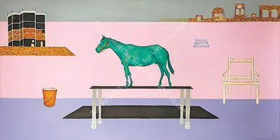 Prabhakar Barwe (Artist), Being of Power, 1988, Painting