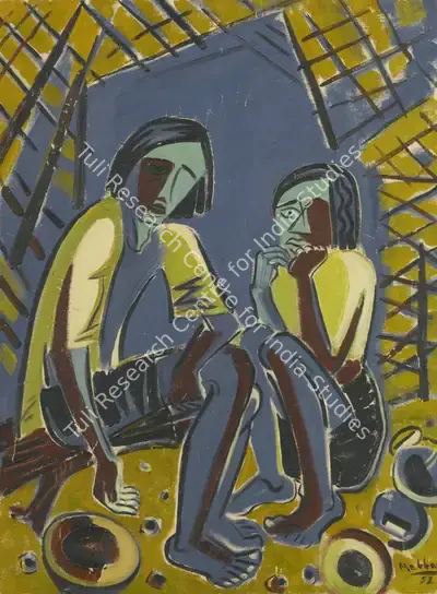 K.K. Hebbar (Artist), Untitled (Hungry Soul), 1952, Painting