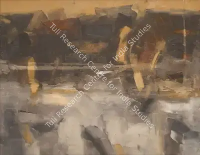 K.M. Adimoolam (Artist), Greys Move Fast, 1997, Painting