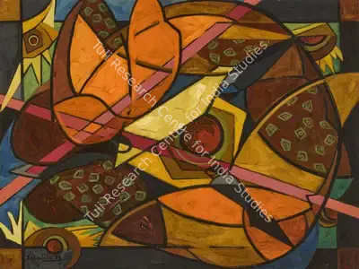 Jehangir Sabavala (Artist), Winged Flight, 1958, Painting