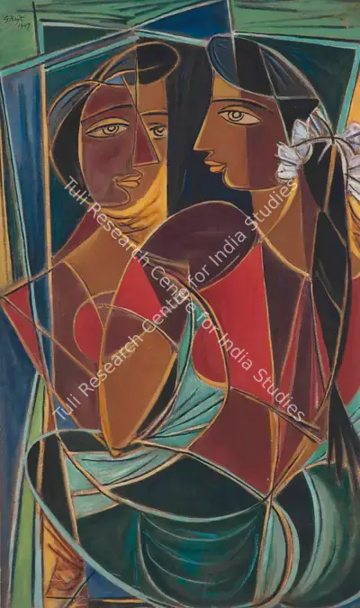 Keyt, George (Artist). Untitled (Reflection), 1947 | Painting, Ch.Mum/19.12.13, 2013 · Christie's