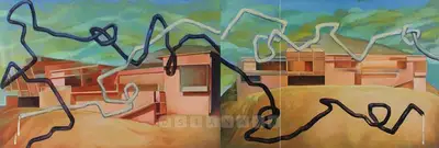 Sudarshan Shetty (Artist), Spreading Milk Everywhere, 2005, Painting