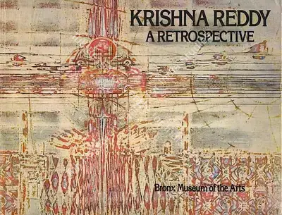 Reddy, Krishna (Artist). Krishna Reddy - A Retrospective. New York: Bronx Museum, 1981 | Solo Exhibition Catalogue  | 00882650