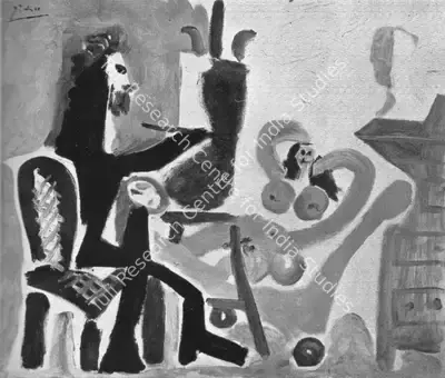 Pablo Picasso (Artist), The Painter and His Model, 1963, Painting