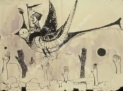K. Ramanujam (Artist), Dreaming Bird, 1966, Painting