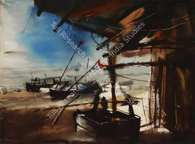 Paresh Maity (Artist), Landscape, 1995, Painting