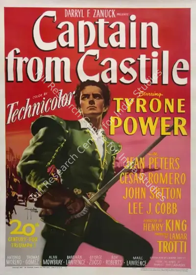Garginlo (Poster Designer), Captain from Castile, 1947, Poster