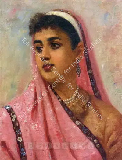 Raja Ravi Varma (Artist), Untitled (Portrait Of A Parsee Lady), Painting