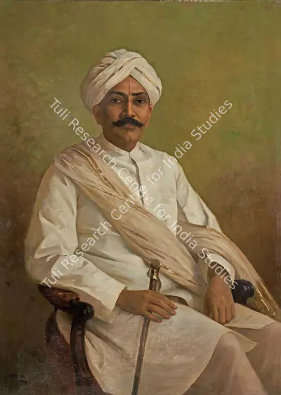 Raja Ravi Varma (Artist), Portrait of Diwan Bandi Balaiah Naidu, 1904, Painting