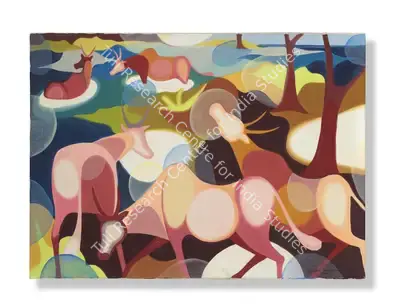Senaka Senanayake (Artist), Untitled (Deer), 1976, Painting