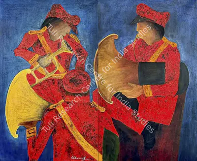 Khanna, Krishen (Artist). Bandwallas, circa 2016 | Painting, AG.Onl/30.08.25, 2025 · Asta Guru