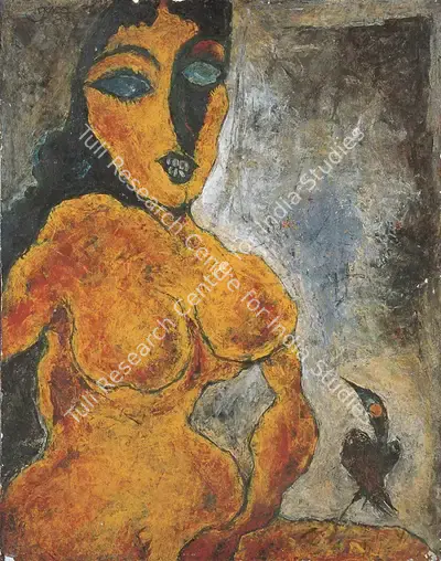 Prokash Karmakar (Artist), Pratima, 1989, Painting