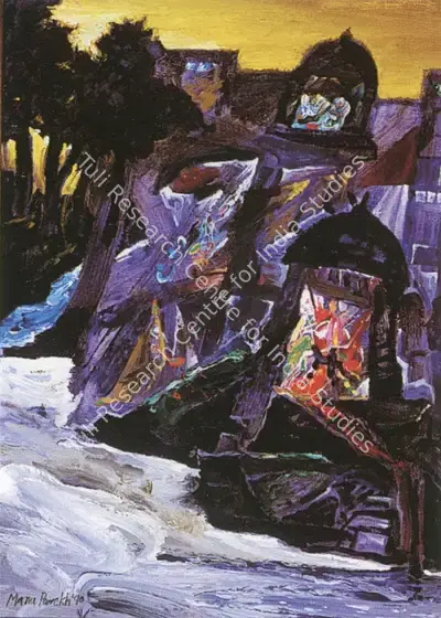 Manu Parekh (Artist), Ganga, 1990, Painting