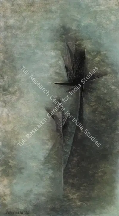 Sabavala, Jehangir (Artist). Black Lilies. Oil on canvas, 1966 | Painting | FineArts | 00599183