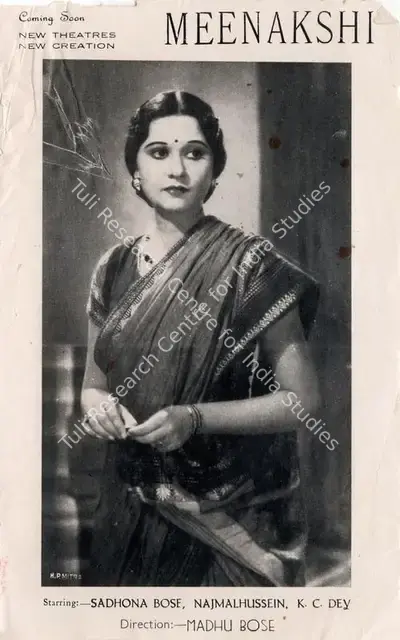 Modhu Bose (Director), Meenakshi, 1942, Song-Synopsis Booklet