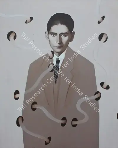 Dilip Ranade (Artist), Franz Kafka's Fictional Logic, 2005, Painting