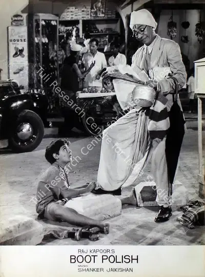 Taru Dutt (Cinematographer), Boot Polish, 1954, Lobby Card
