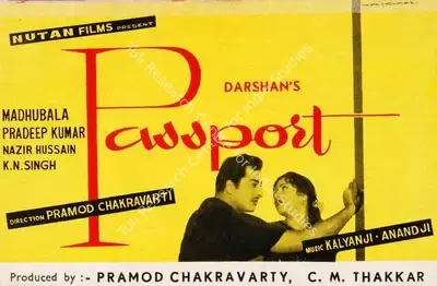 Pramod Chakravorty (Producer), Passport, 1961, Song-Synopsis Booklet