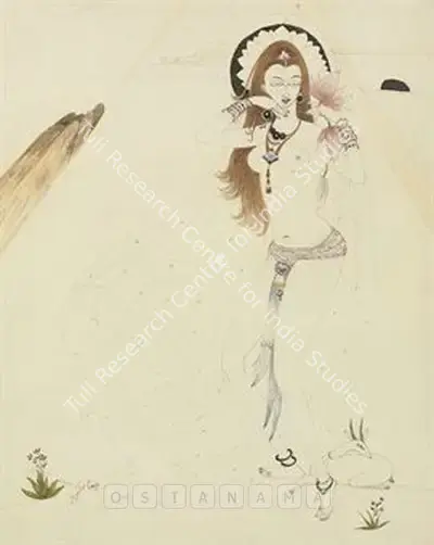 M.A.R. Chughtai (Artist), Untitled, Graphic Art