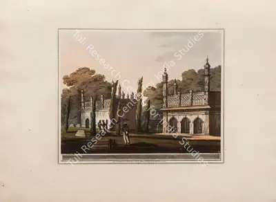 H. Merke (Printmaker), Hyder Ally Khan's own Family Tomb, at Colar, 1804, Aquatint