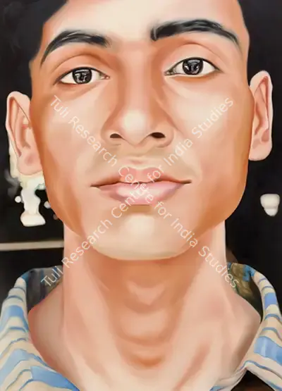 Riyas Komu (Artist), Systematic Citizen - III, 2006, Painting