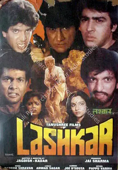 Jai Sharma (Producer), Lashkar, 1989, Full Sheet Poster