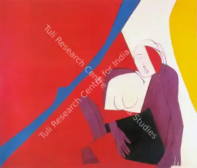 Mehta, Tyeb (Artist). Diagonal Series. Oil on canvas, 1972 | Painting | FineArts | 00374533