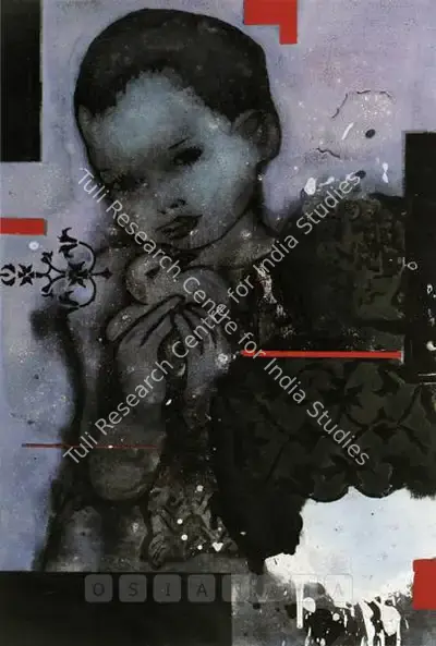 Riyas Komu (Artist), My Art Training - II, 2002, Painting