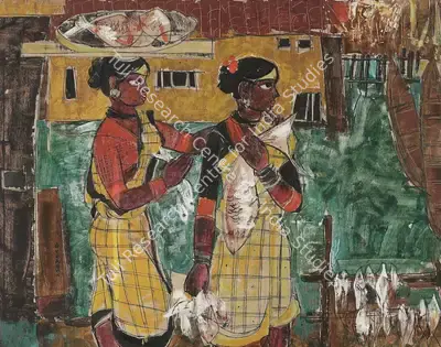 B. Prabha (Artist), Untitled, 1951, Painting