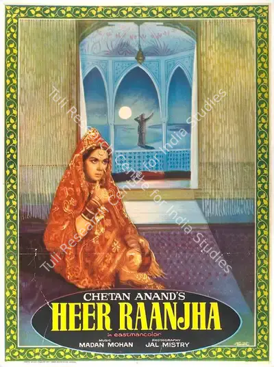 Chetan Anand (Producer), Heer Raanjha, 1970, Full Sheet Poster
